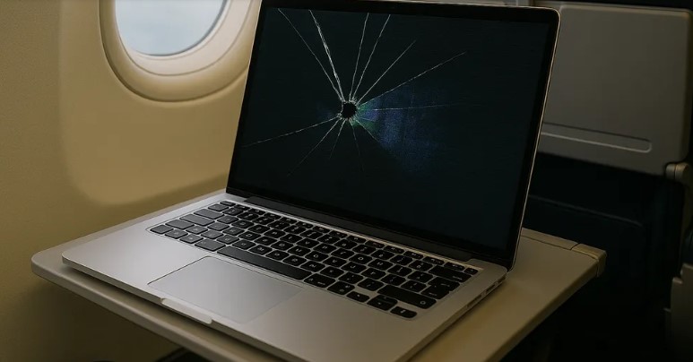 Udvariatlan utas a repülőn összetörte a laptopomat, és nem volt hajlandó fizetni – így én inkább az ő egóját törtem össze.